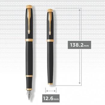 Перьевая ручка Parker IM Metal Black GT  (глянцевый черный лак)   



<b>Статус</b>: регулярный