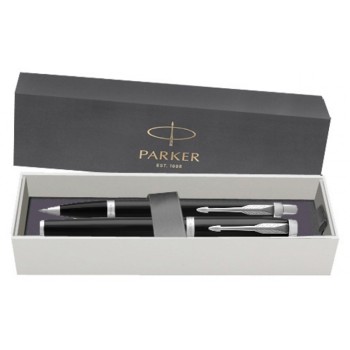 Набор Parker: Ручка роллер и Шариковая ручка Parker IM Core  Black  CT
