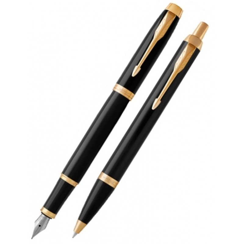 Набор Parker: Перьевая и Шариковая ручка Parker IM Core Black GT