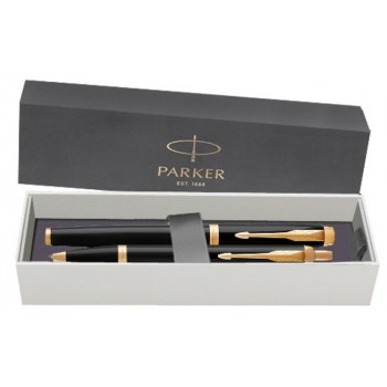 Набор Parker: Перьевая и Шариковая ручка Parker IM Core Black GT