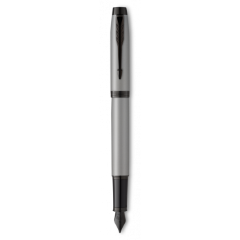 Ручка перьевая Parker IM Achromatic F317, Matt Grey BT (Перо F)