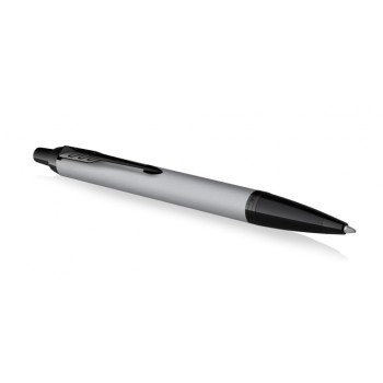 Подарочный набор: Шариковая ручка Parker PK IM MGREY BT , стержень Mblue в подарочной упаковке и Ежедневник  недатированный черный