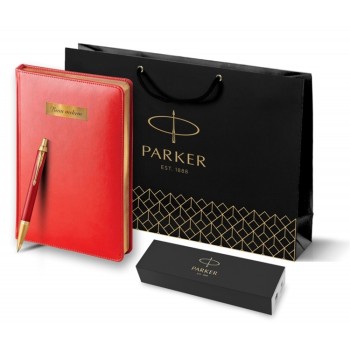 Подарочный набор: Шариковая ручка Parker IM Premium K318 Red GT, цвет чернил синий и красный недатированный ежедневник с золотым срезом



<b>Статус</b>: но?
