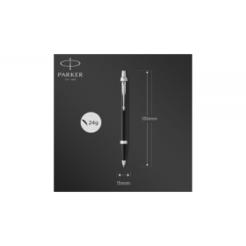 Шариковая ручка Parker IM Mat Black CT лак матовый