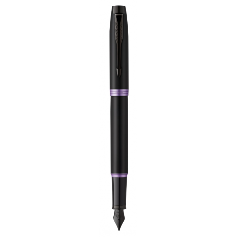 Ручка перьевая Parker IM Vibrant Rings F315, Amethyst Purple PVD (Перо F)