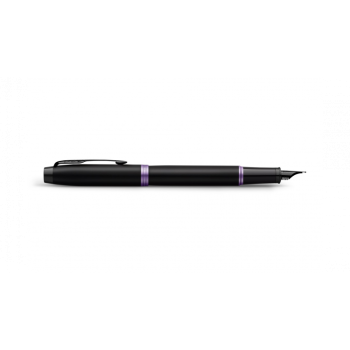 Ручка перьевая Parker IM Vibrant Rings F315, Amethyst Purple PVD (Перо F)