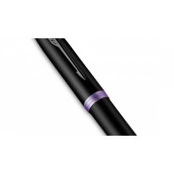 Ручка перьевая Parker IM Vibrant Rings F315, Amethyst Purple PVD (Перо F)