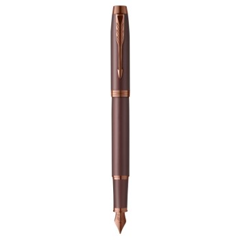 Ручка перьевая Parker IM Monochrome F328, Burgundy PVD (Перо M)