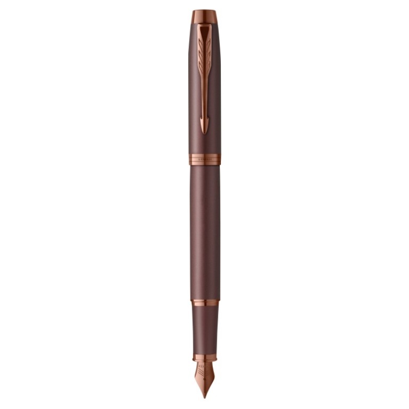 Ручка перьевая Parker IM Monochrome F328, Burgundy PVD (Перо M)