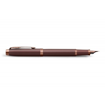Ручка перьевая Parker IM Monochrome F328, Burgundy PVD (Перо M)