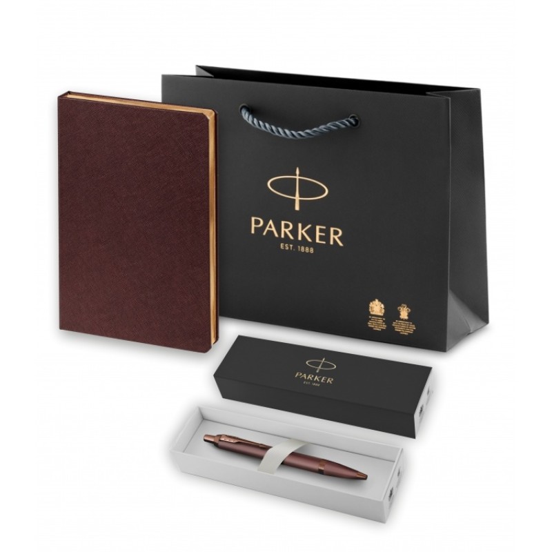 Подарочный набор:Шариковая ручка Parker IM Monochrome Brown