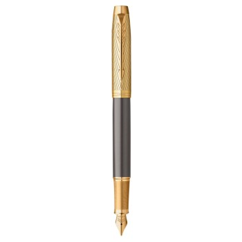 Перьевая ручка Parker IM Premium Pioneers F329, Arrow Grey GT (Перо F)