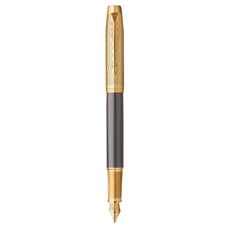 Перьевая ручка Parker IM Premium Pioneers F329, Arrow Grey GT (Перо F)