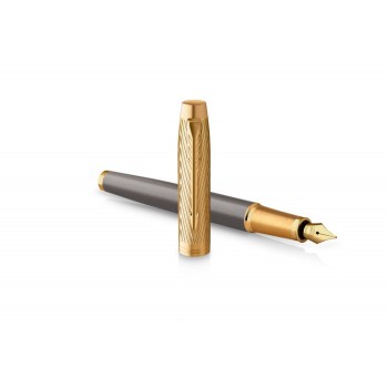 Перьевая ручка Parker IM Premium Pioneers F329, Arrow Grey GT (Перо F)