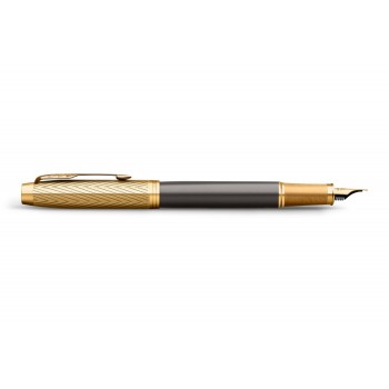 Перьевая ручка Parker IM Premium Pioneers F329, Arrow Grey GT (Перо F)