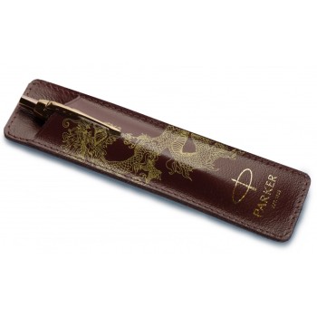 Шариковая ручка с чехлом Parker IM Monochrome Brown Dragon Special Edition