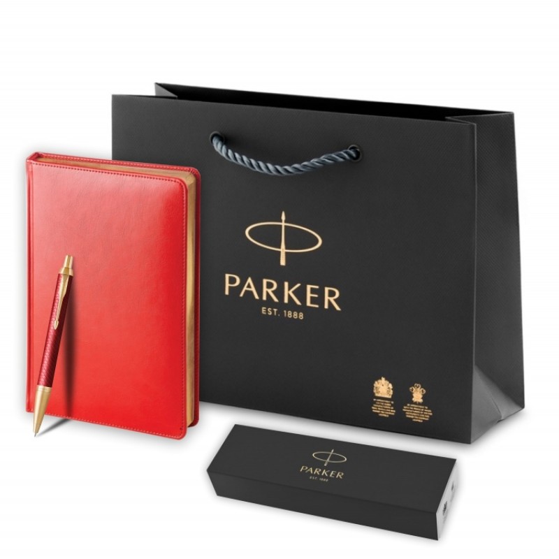 Подарочный набор: Шариковая ручка Parker IM Premium K318 Red GT, цвет чернил синий и красный ежедневник с золотым срезом



<b>Статус</b>: новый