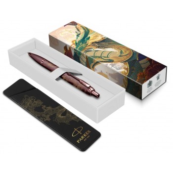 Шариковая ручка с чехлом Parker IM Monochrome Brown Dragon Special Edition