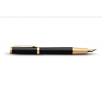 Ручка перьевая Parker Ingenuity Core F570, Lacquer Black GT (Перо F)