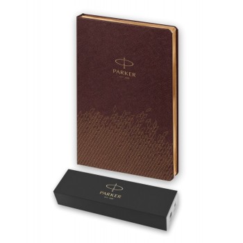 Подарочный набор: Шариковая ручка Parker Jotter Essential, St. Steel GT и Ежедневник  недатированный, коричневый