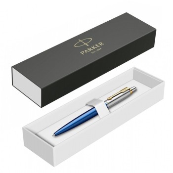 Шариковая ручка Parker Jotter SE 135 Lacquer Blue St.Steel GT, стержень: M, цвет чернил : blue, в подарочной упаковке
