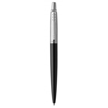 Подарочный набор:  Шариковая ручка Parker Jotter Essential, Satin Black CT и Ежедневник недатированный, черный срез, черный.
