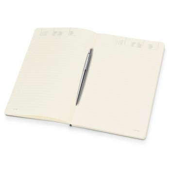 Подарочный набор: Шариковая ручка Parker Jotter Essential, St. Steel СT и Ежедневник недатированный серебристый