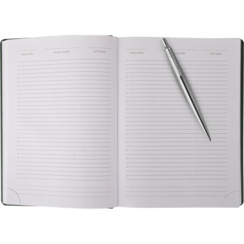 Подарочный набор: Шариковая ручка Parker Jotter Essential, St. Steel СT, стержень: Mblue и Ежедневник недатированный черный