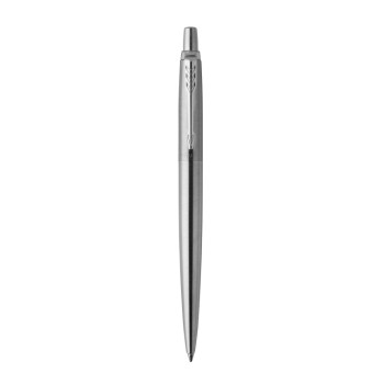 Подарочный набор: Шариковая ручка Parker Jotter Essential, St. Steel СT, стержень: Mblue и Ежедневник недатированный черный