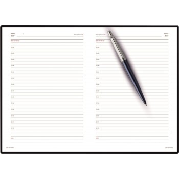 Подарочный набор: Шариковая ручка Parker Jotter Essential, Royal Blue CT и Ежедневник черный недатированный