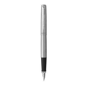 Перьевая ручка Parker Jotter Core F61 Stainless Steel CT, перо:M, цвет чернил:blue, блистер.