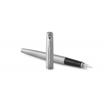Перьевая ручка Parker Jotter Core F61 Stainless Steel CT, перо:M, цвет чернил:blue, блистер.