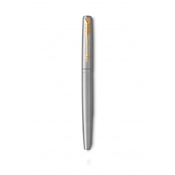 Подарочный набор: Ручка перьевая Parker Jotter Stainless Steel GT и Ежедневник синий недатированный