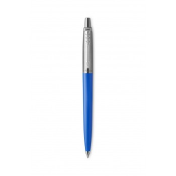 Подарочный набор: Шариковая ручка Parker Jotter ORIGINALS BLUE CT, стержень: Mblue В БЛИСТЕРЕ и блокнот ярко-синего цвета