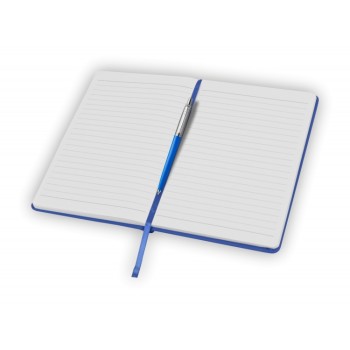 Подарочный набор: Шариковая ручка Parker Jotter ORIGINALS BLUE CT, стержень: Mblue В БЛИСТЕРЕ и блокнот ярко-синего цвета
