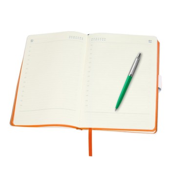 Подарочный набор: Шариковая ручка Parker Jotter ORIGINALS GREEN CT В ЭКО УПАКОВКЕ и Ежедневник недатированный черный