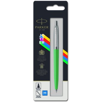 Подарочный набор: Шариковая ручка Parker Jotter ORIGINALS GREEN CT В ЭКО УПАКОВКЕ и Ежедневник недатированный черный