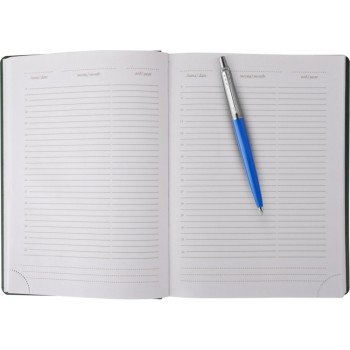 Подарочный набор: Шариковая ручка Parker Jotter ORIGINALS BLUE CT, стержень: Mblue  и Ежедневник недатированный черный