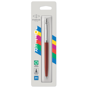 Шариковая ручка Parker Jotter Originals K60 Red CT стержень:M, цвет чернил: blue. в БЛИСТЕРЕ