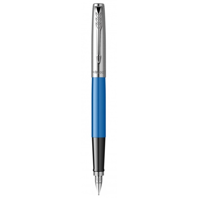 Перьевая ручка Parker Jotter Originals Blue Chrom CT , перо: F, цвет чернил: blue, в подарочной упаковке.