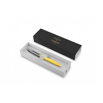 Шариковая ручка Parker Jotter Originals Yellow Chrome CT, стержень: Mblue в подарочной упаковке