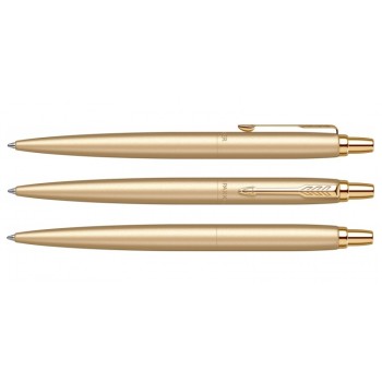 Подарочный набор Parker: Ежедневник красного цвета с золотом и шариковая ручка Parker Jotter XL YellowGold, цвет стержня синий