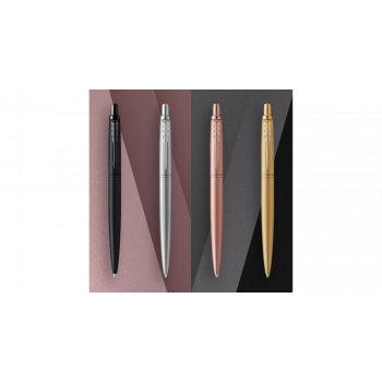 Подарочный набор: Шариковая ручка Parker Jotter XL SE20 Monochrome Pink Gold и Ежедневник недатир. Golden mirror