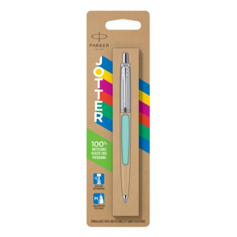 Шариковая ручка Parker Jotter Originals Mint,стержень: M, цвет чернил: blue в блистере