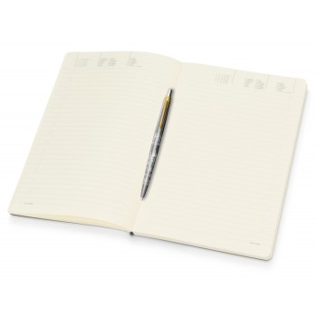 Подарочный набор: Шариковая ручка Parker Jotter Russia SE, цвет: St. Steel GT и Ежедневник недатированный серебристый