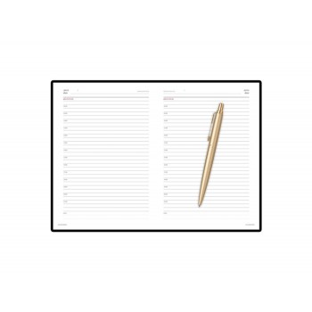Подарочный набор: Шариковая ручка Jotter XL SE20 Monochrome в подарочной упаковке, цвет: Gold, стержень Mblue и Ежедневник коричневый недатированный
