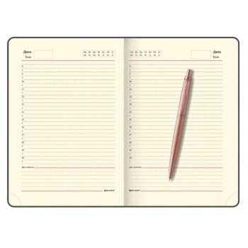 Подарочный набор: Jotter XL SE20 Monochrome в подарочной упаковке, цвет: Pink Gold, стержень Mblue и Ежедневник недатированный А5 чёрный