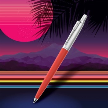 Набор ручек Parker Jotter Originals 80s Retrowave Vermilion Red/Indigo Purple M, в блистере
