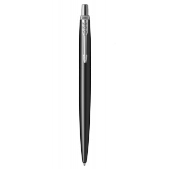 Шариковая ручка Parker Jotter Essential, Satin Black CT, стержень: M, цвет чернил : blue
