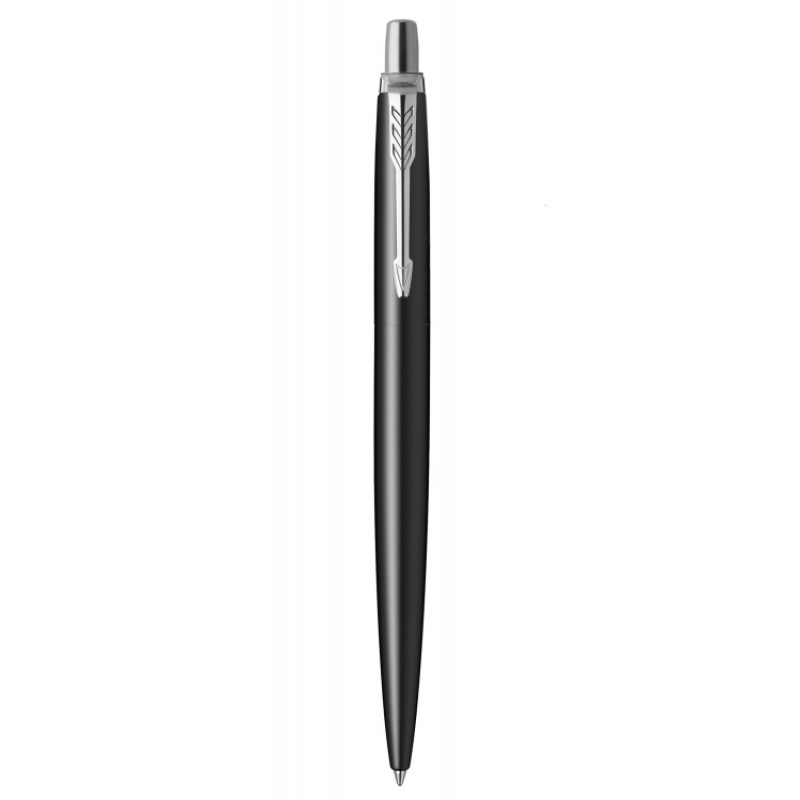Шариковая ручка Parker Jotter Essential, Satin Black CT, стержень: M, цвет чернил : blue